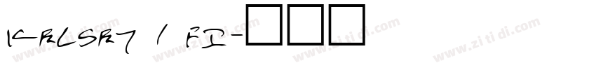 kelsey 1 fi字体转换